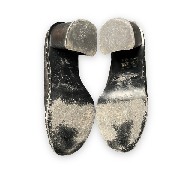 Rag and Bone Chelsea Boot Bootie Romi Black Suede High Heel 38.5 Size 8 - Picture 6 of 9